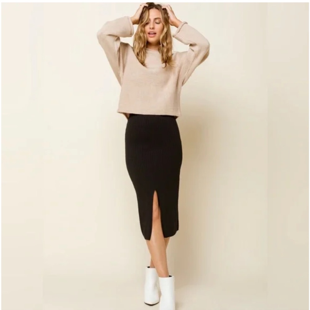 Free People Skyline Ribbed Skirt